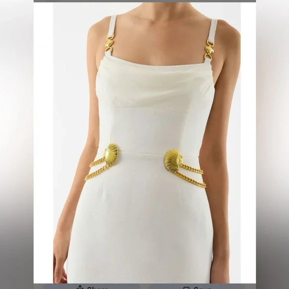 Rebecca Vallance Chelsea Strap White Mini Dress size 6 - Picture 2 of 9